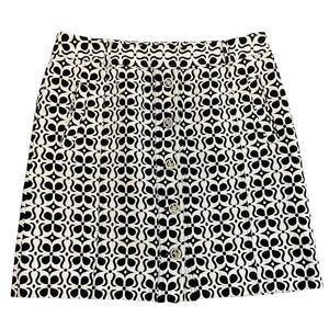 Adrienne Vittadini  Geometric Cotton Skirt Size 12
